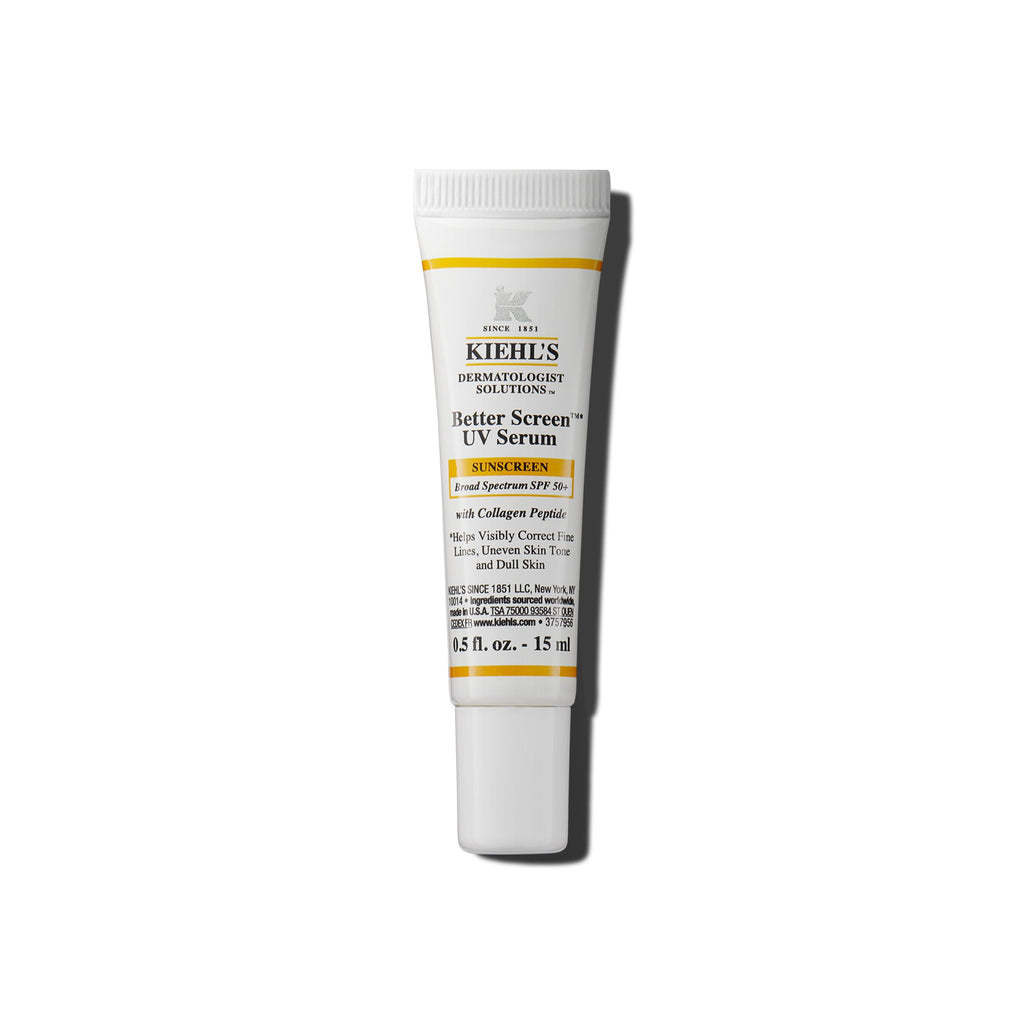 Kiehl's Better Screen UV Serum SPF 50+ | Invisible Facial Sunscreen with Collagen Peptide