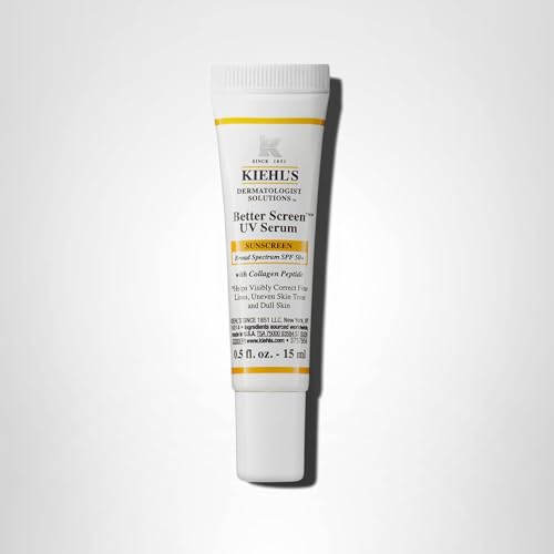 Kiehl's Better Screen UV Serum SPF 50+ | Invisible Facial Sunscreen with Collagen Peptide