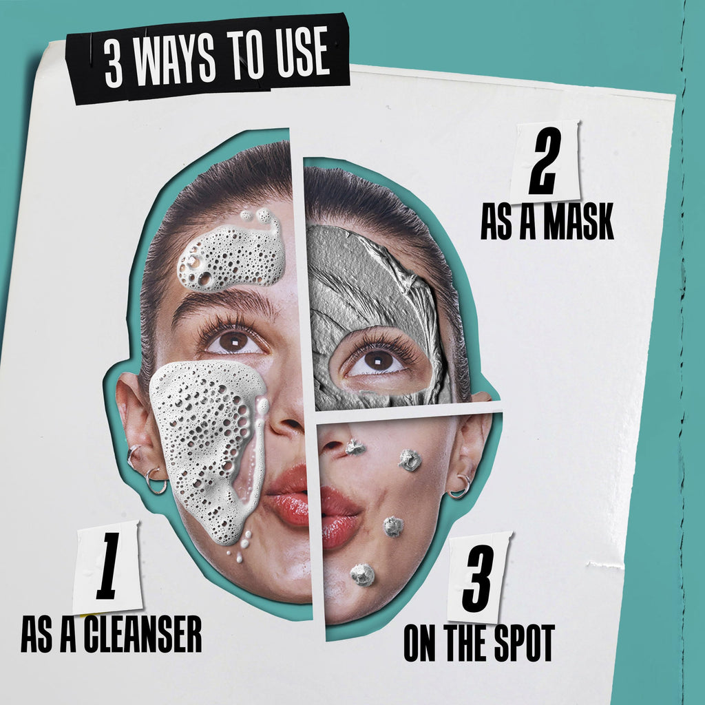Kiehl's Acne-Treating Cleansing Paste – 3-in-1 Cleanser, Spot Treatment & Face Mask