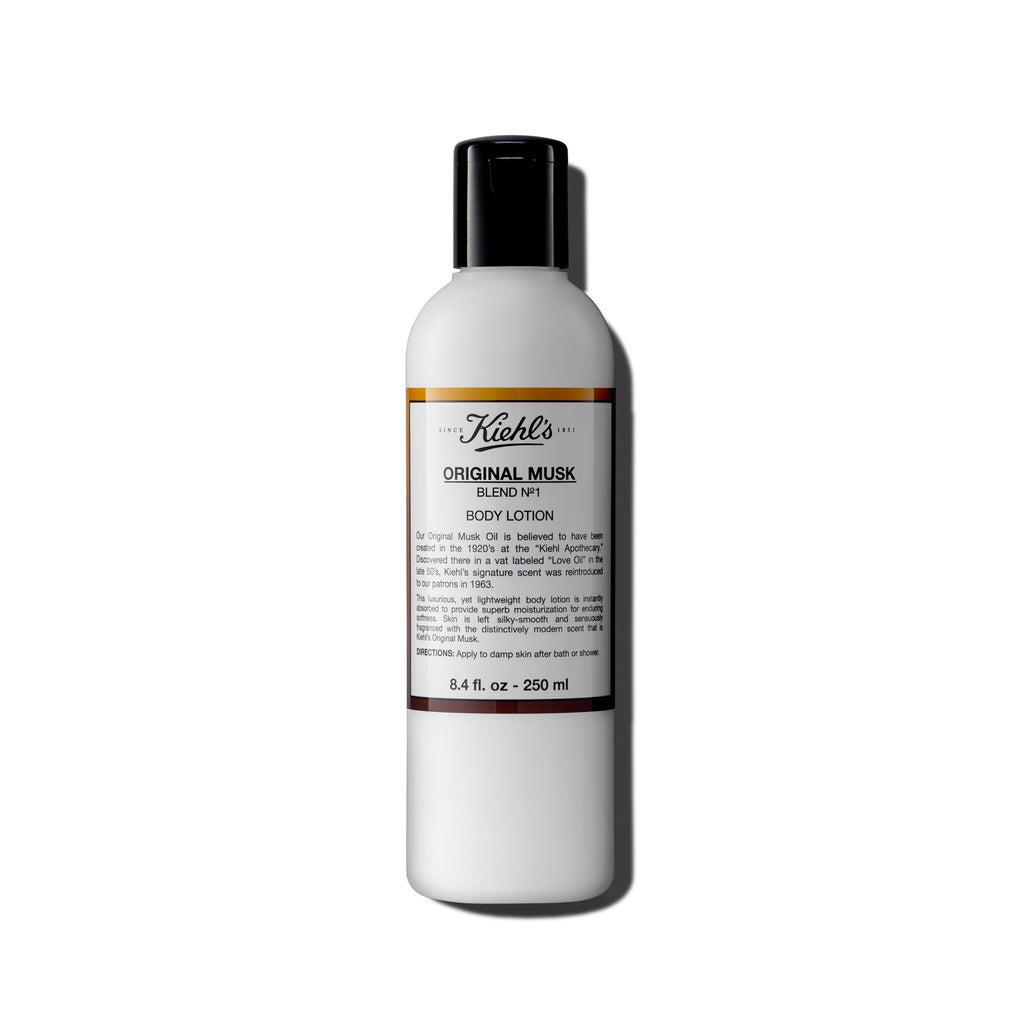 Kiehl's Original Musk Scented Body Lotion | Lightweight Moisturizer with Apricot & Sesame Oil – 8.4 fl oz
