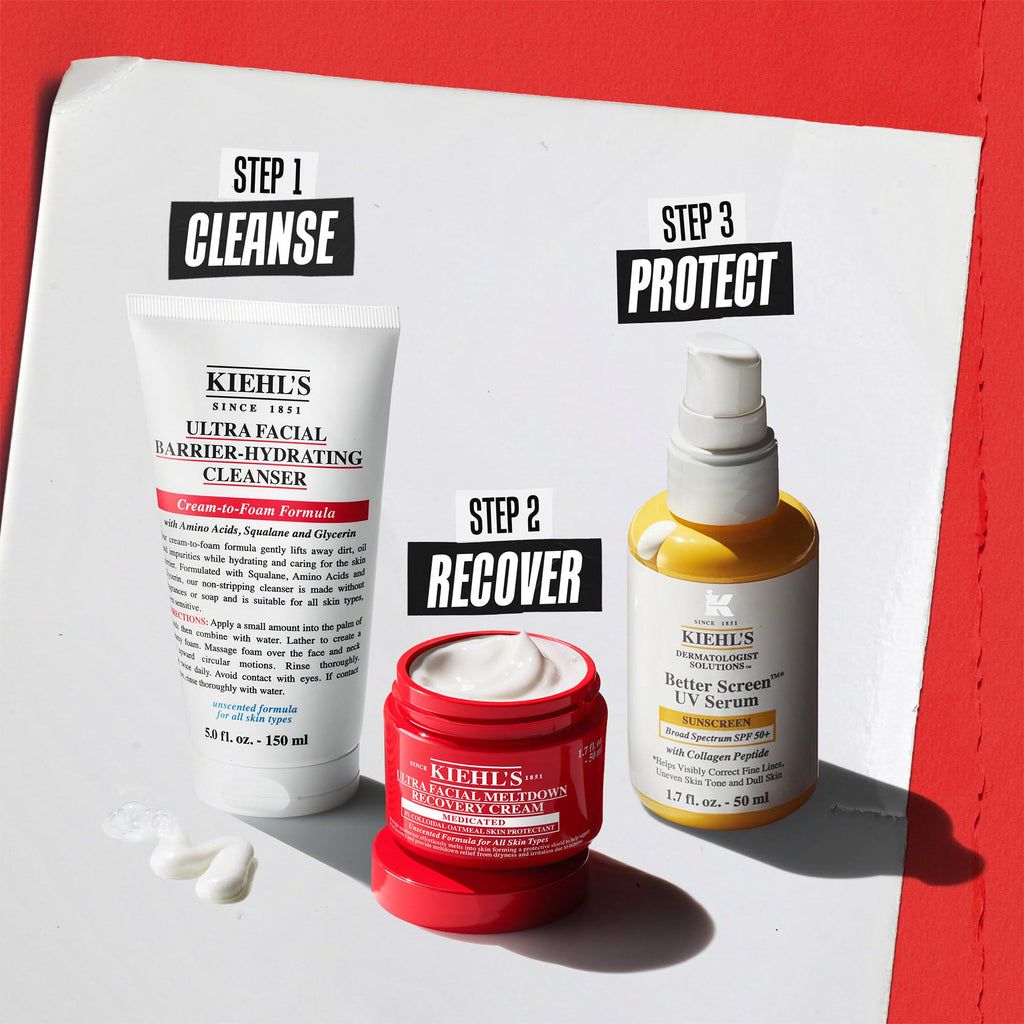 Kiehl's Ultra Facial Recovery Barrier Cream – Lightweight Moisturizing for Dry & Sensitive Skin
