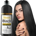 Kilomets BLACK Hair Dye Shampoo 400ml – 100% Grey Coverage in Minutes – Ammonia-Free