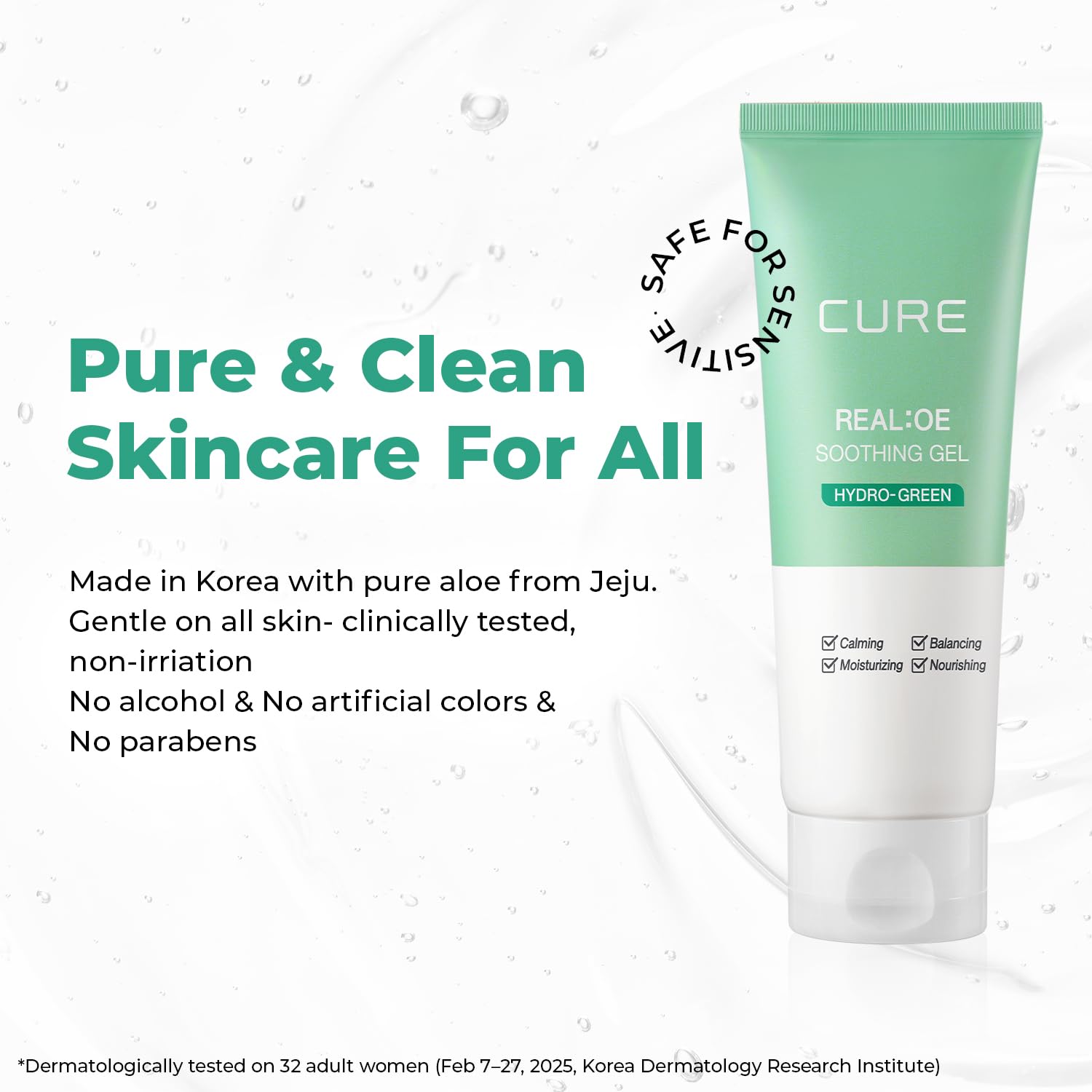 Kim Jeong Moon Aloe CURE Aloe Vera Gel – 90.52% Jeju Leaf Juice, Soothing & Hydrating Korean Skincare (5.07 fl oz)