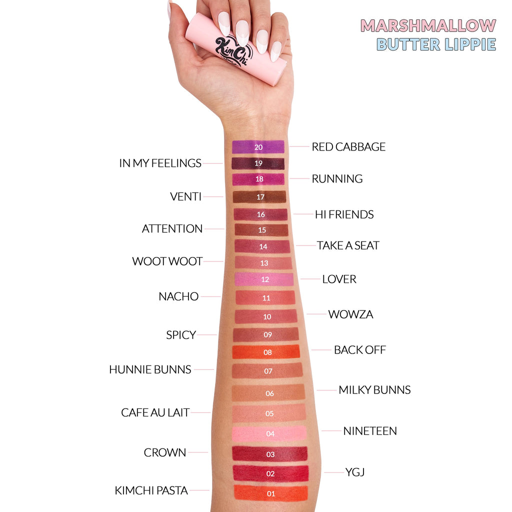 Kimchi Chic Marshmallow Butter Lippie – Soft Creamy Lipstick in Café Au Lait | Bold Pigment, Long-Lasting, Cruelty-Free