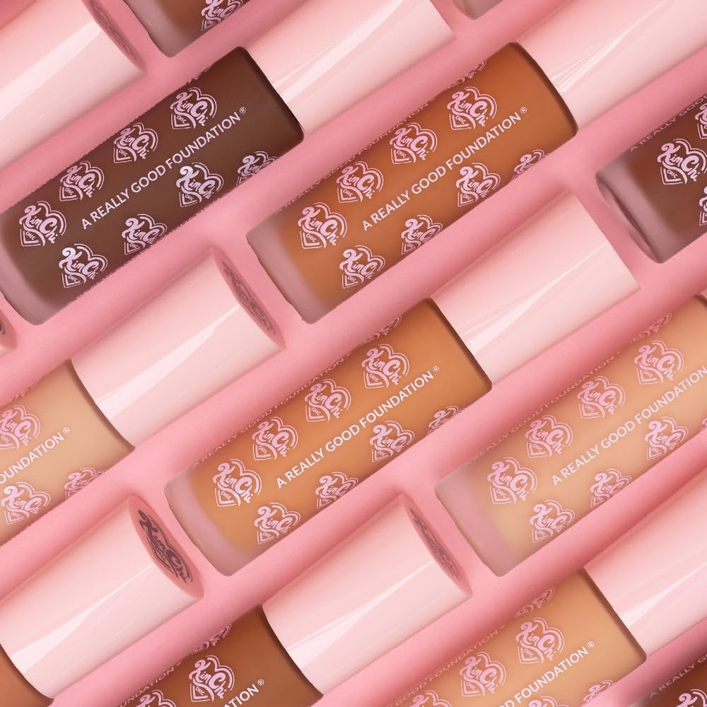 KimChiChic Beauty A Really Good Foundation – Medium to Full Coverage, Lightweight, Vegan & Cruelty-Free (112M Light/Medium + Warm Neutral Undertones)