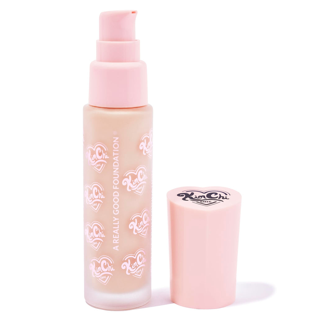 KimChiChic Beauty A Really Good Foundation – Medium to Full Coverage, Lightweight, 101L Very Fair + Neutral Undertones