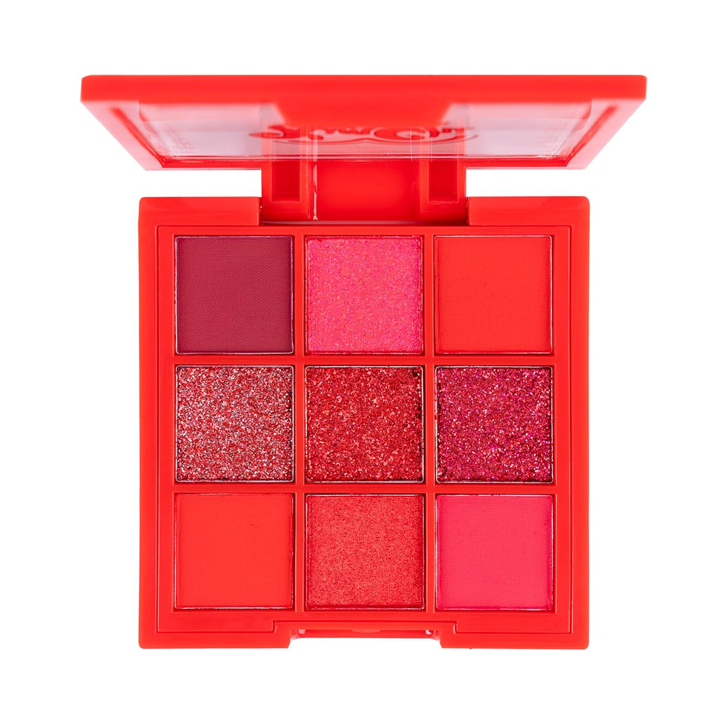 KimChiChic Beauty Jewel Collection Eyeshadow Palette – Ruby | Highly Pigmented Matte & Glitter Shades
