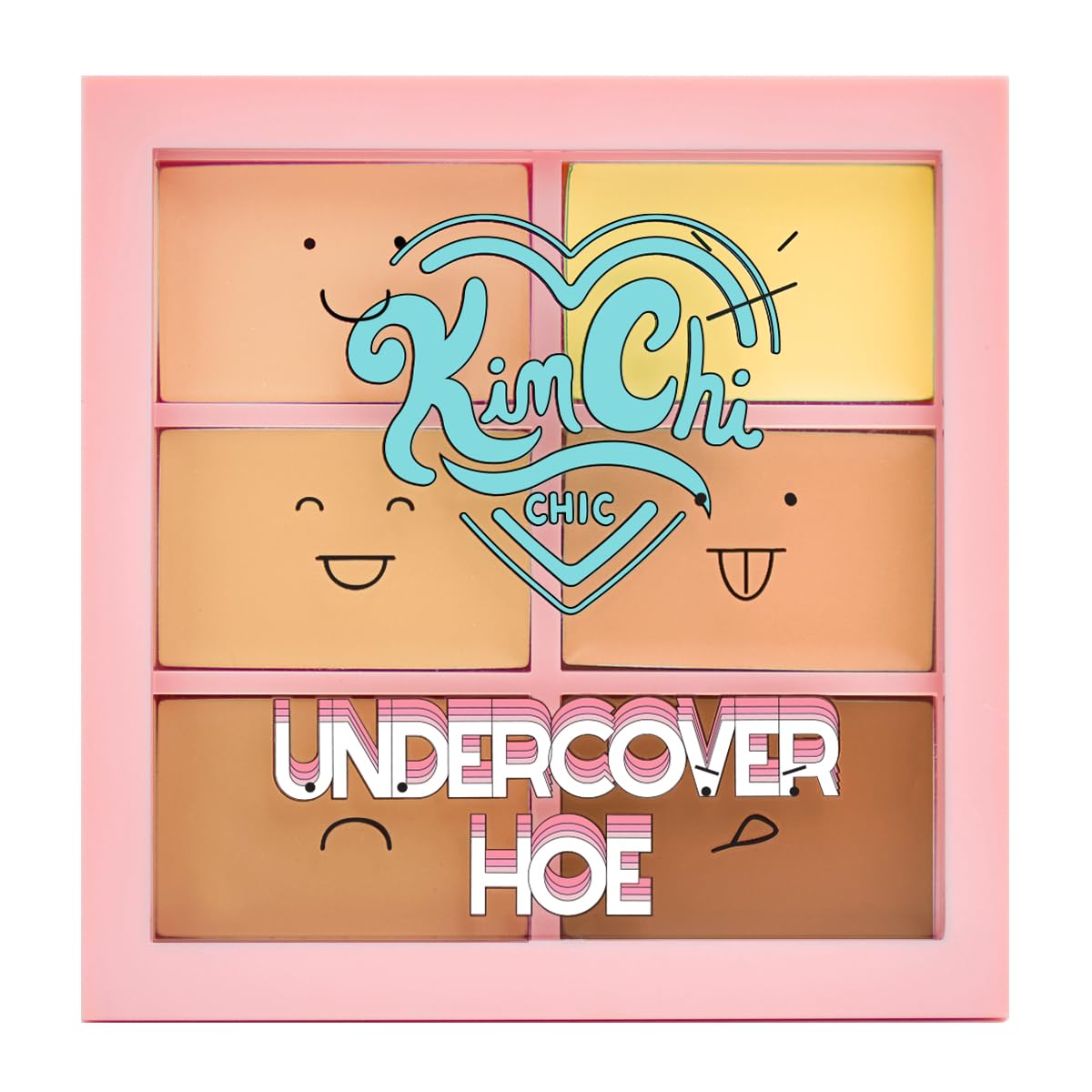 Kimchi Chic Beauty Undercover Hoe Corrector Palette – Full Coverage Concealer, Creamy & Long-Wearing, Cruelty-Free (Medium, 0.25 oz)