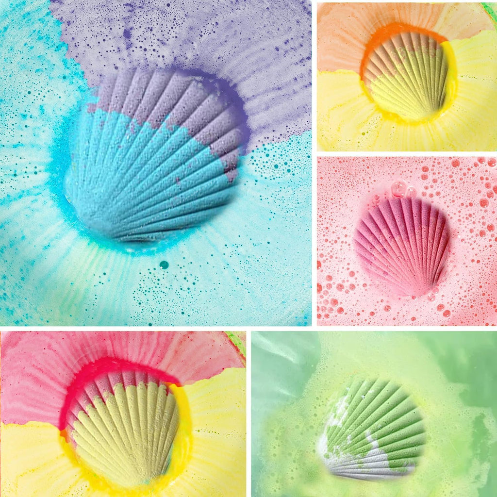 Kims Cosiart Kids Bath Bombs with Surprise Fishing Game – 20 Shell Gift Set