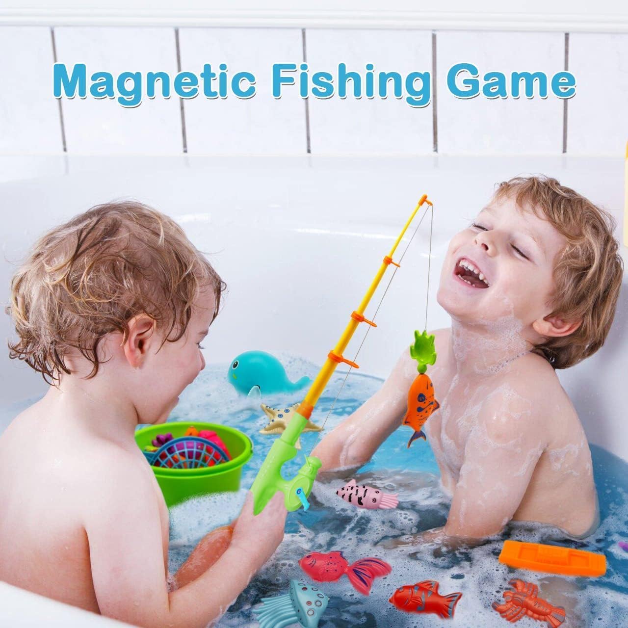 Kims Cosiart Kids Bath Bombs with Surprise Fishing Game – 20 Shell Gift Set