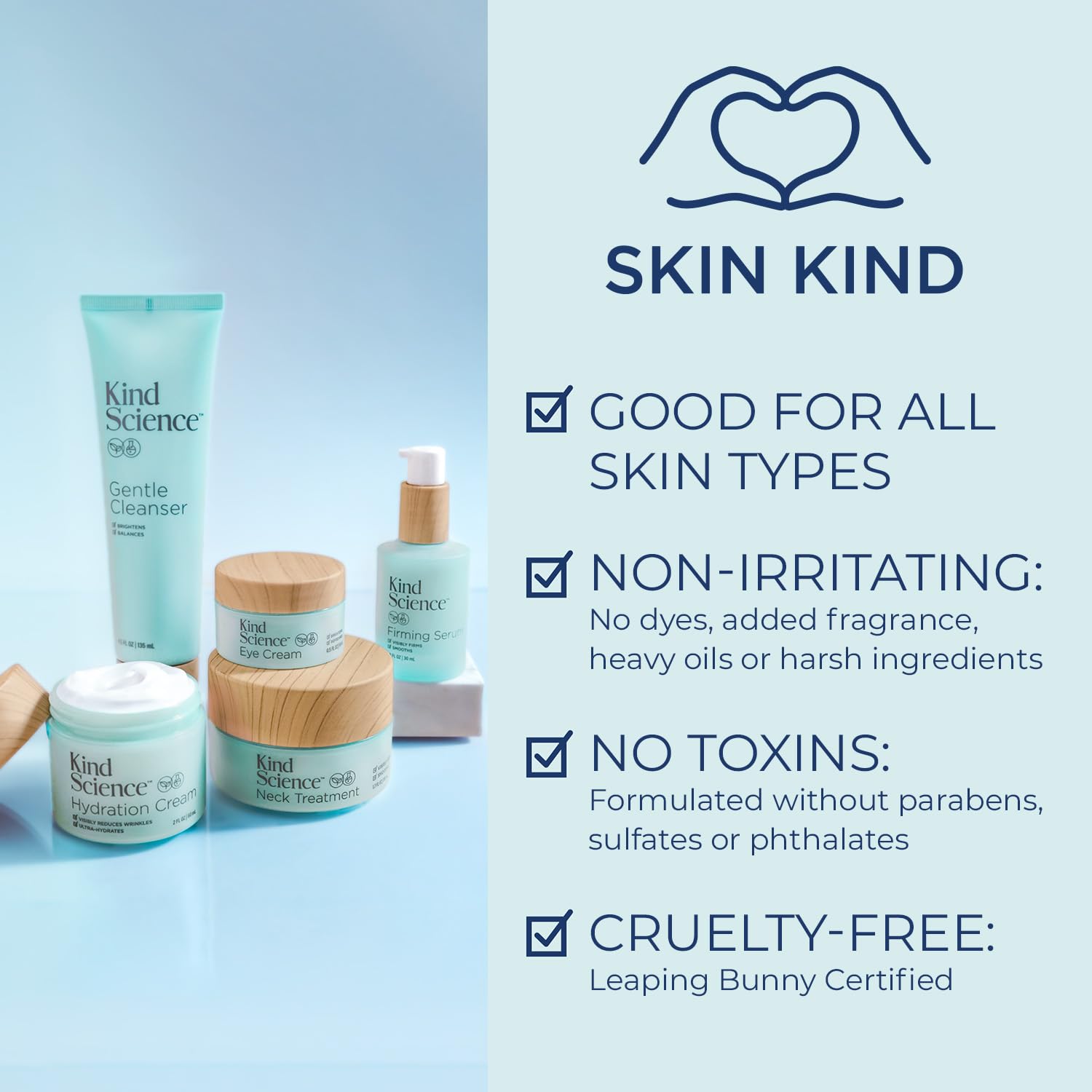 Kind Science Overnight Repair Night Moisturizer for Face – Fragrance-Free Niacinamide & Shea Butter