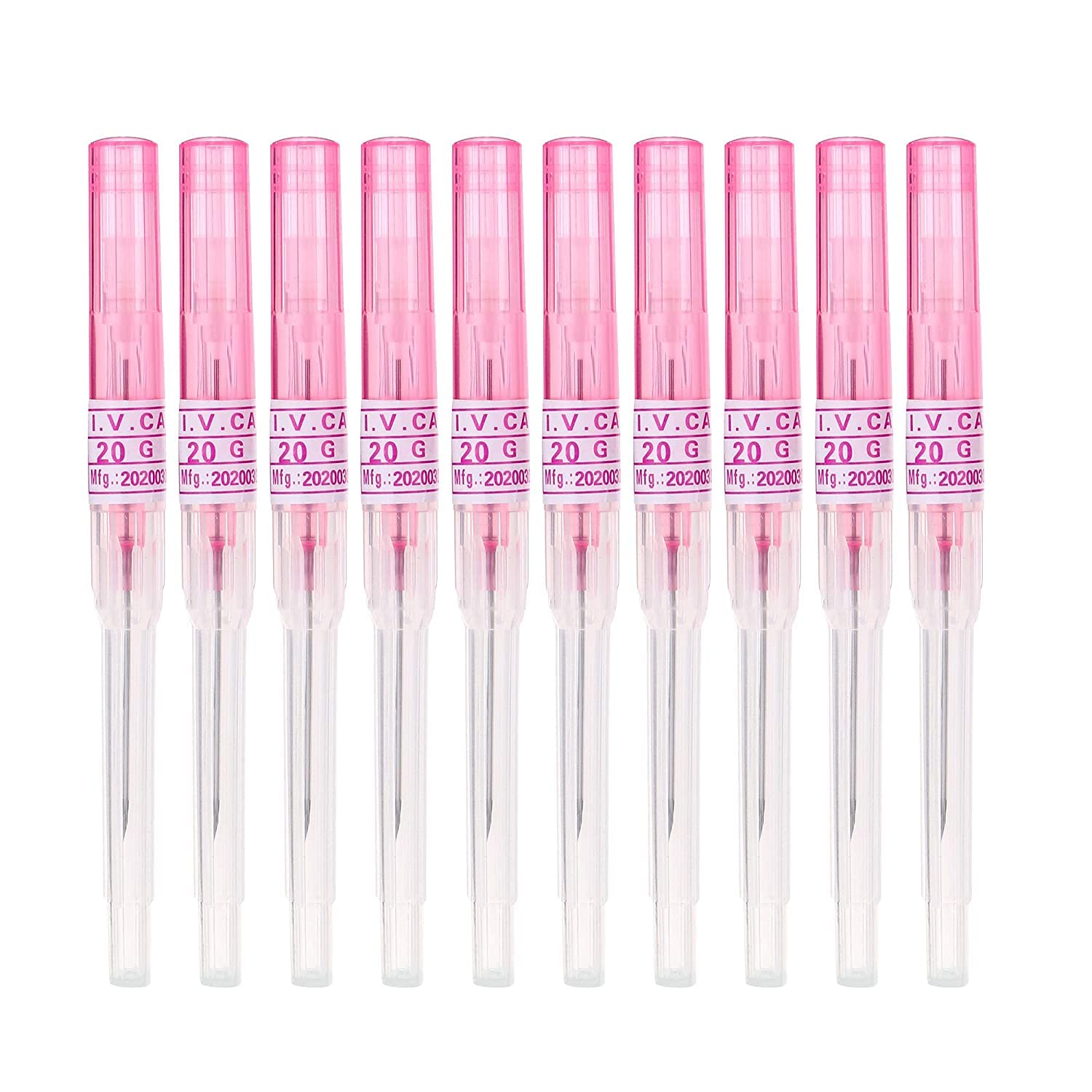 KingWei 20G Piercing Needles – 50Pcs IV Catheter Disposable Stainless Steel Hollow Needles