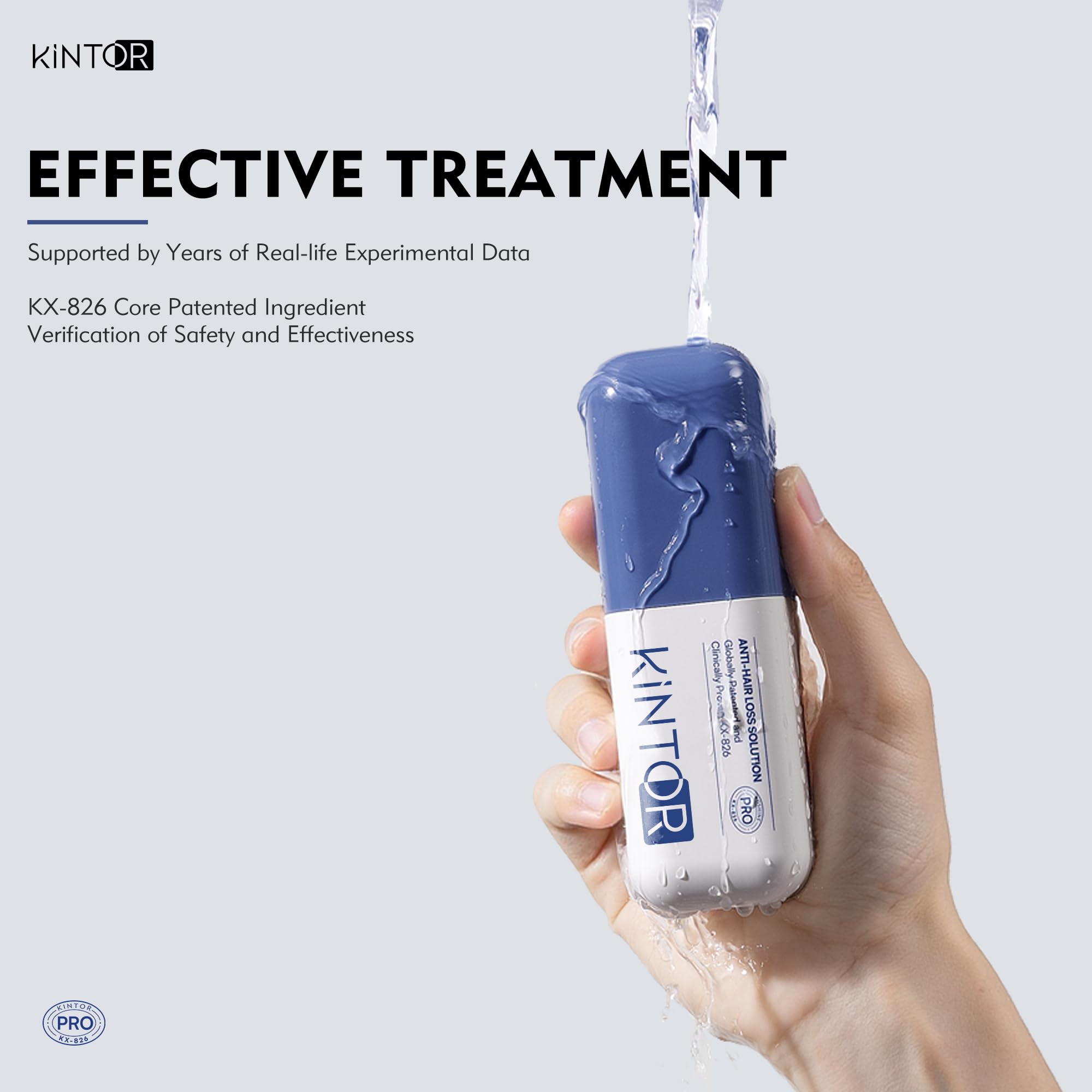 KINTOR 0.9% KX-826 DHT Blocker for Men & Women – Hair Growth Spray 60ml Pro