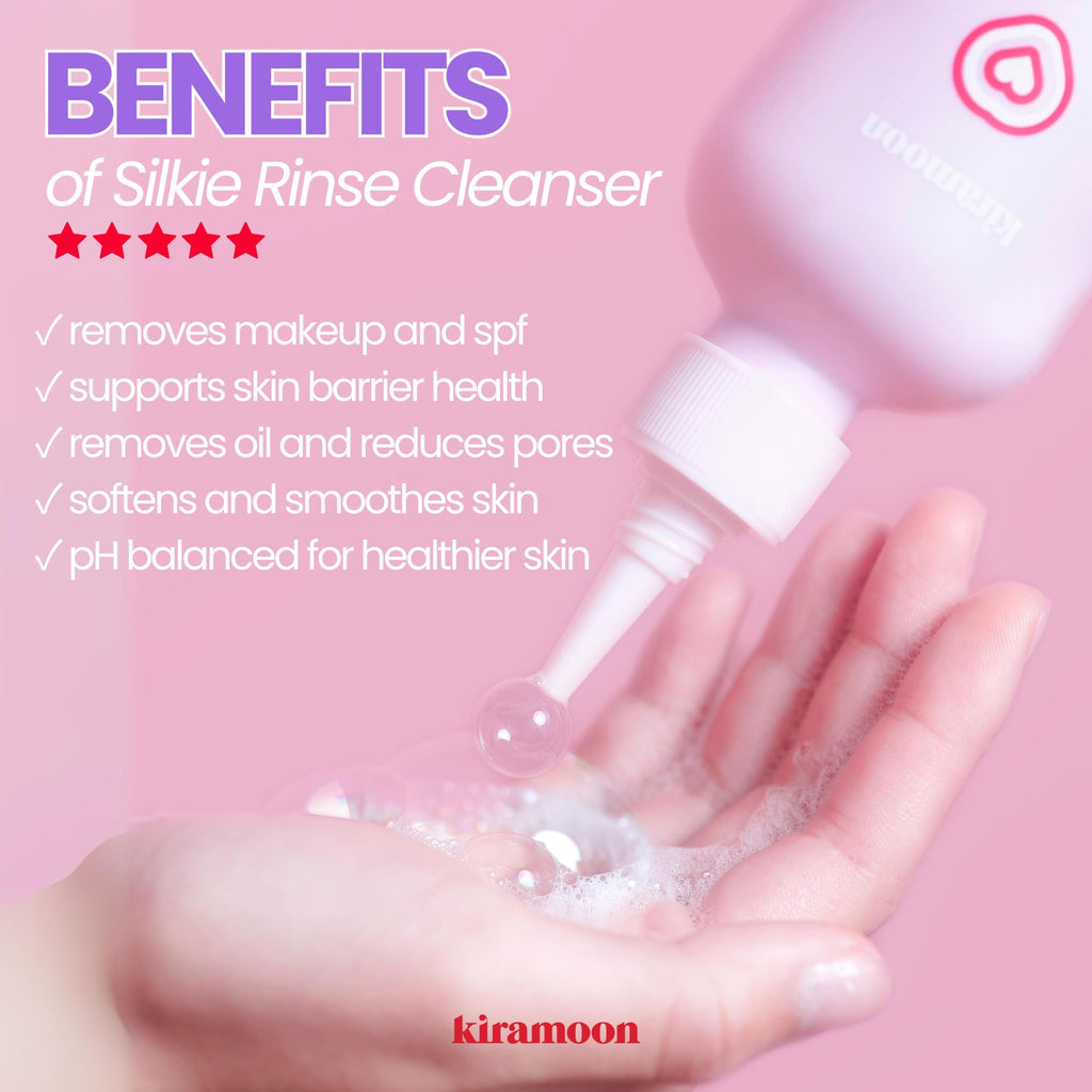 Kiramoon Silkie Rinse – Hydrating Gentle Face Wash with Ceramides & Squalane