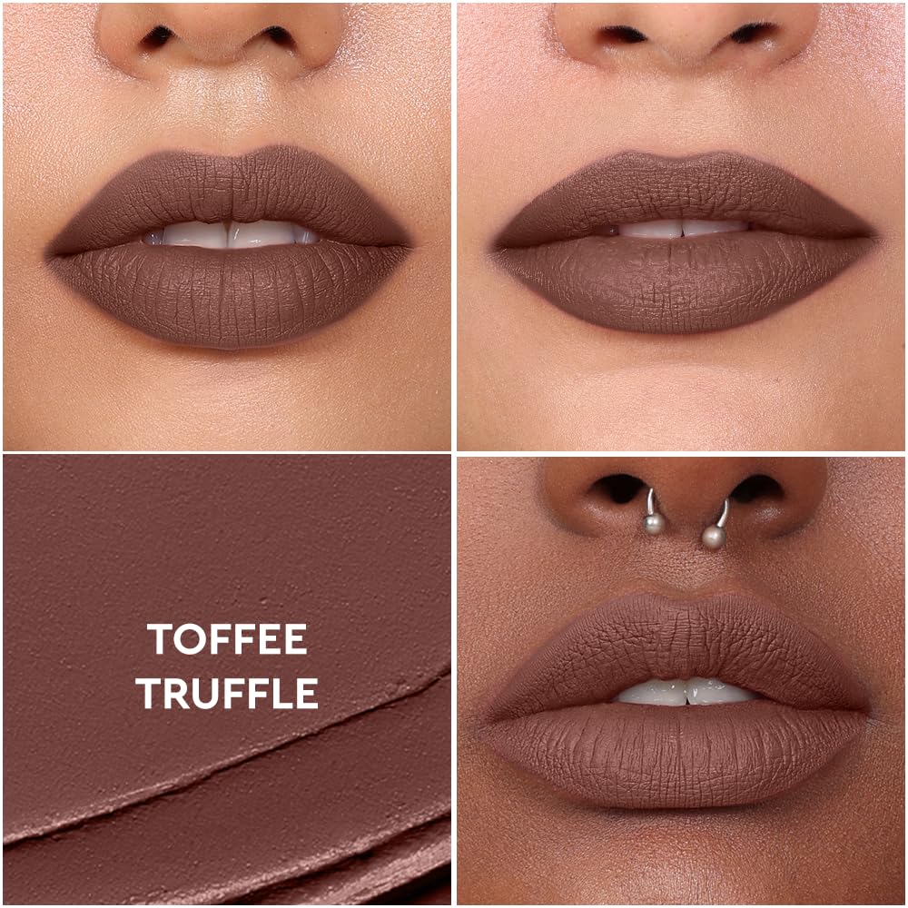 KIRO Non-Stop Airy Matte Lipstick – Toffee Truffle (Midtone Brown)