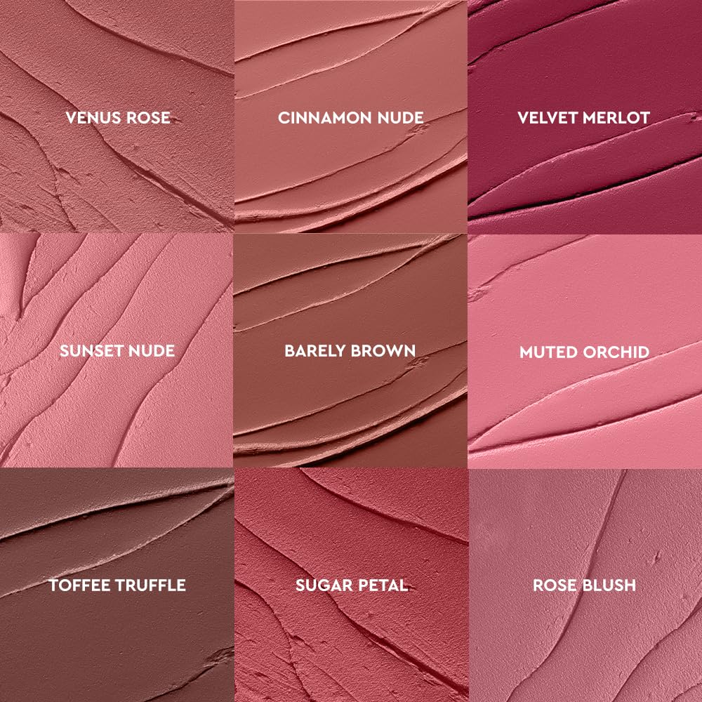 KIRO Non-Stop Airy Matte Lipstick Velvet Merlot – Long-Lasting, Hydrating, Waterproof Lip Color (5ml)