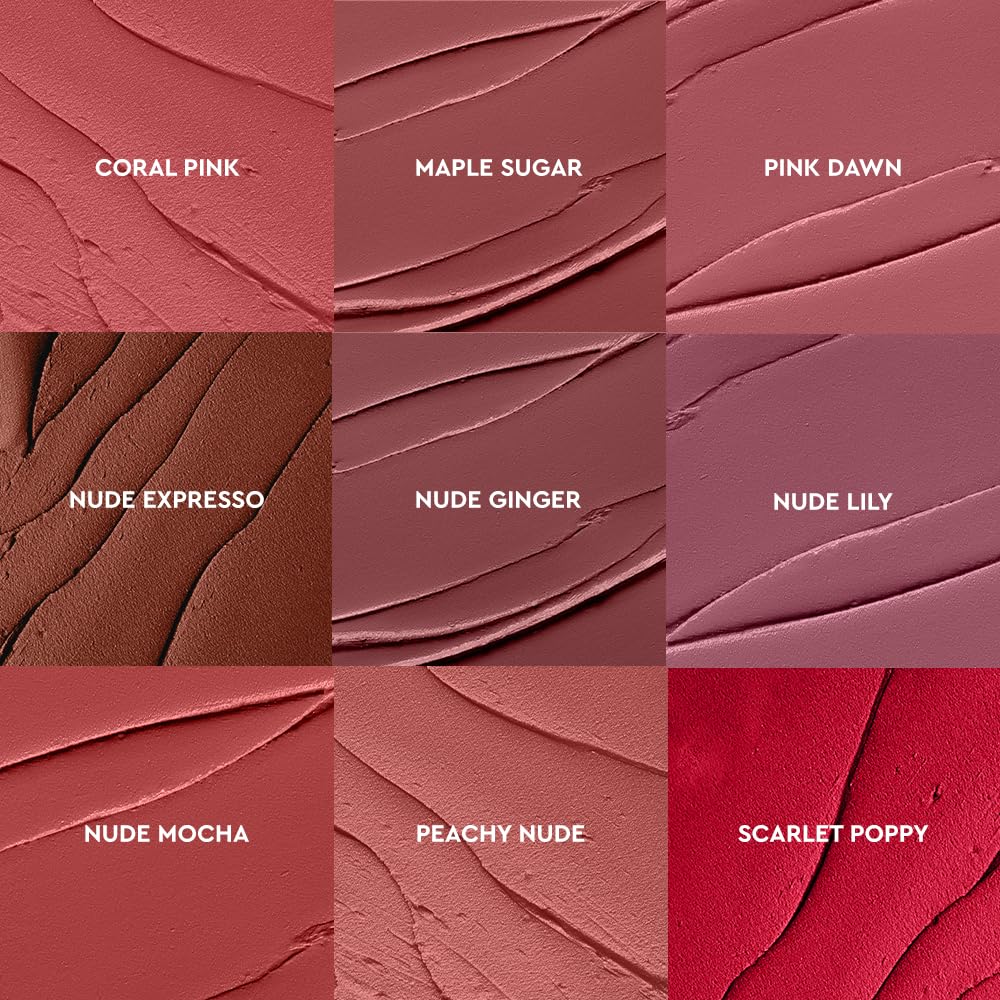KIRO Non-Stop Airy Matte Lipstick Velvet Merlot – Long-Lasting, Hydrating, Waterproof Lip Color (5ml)