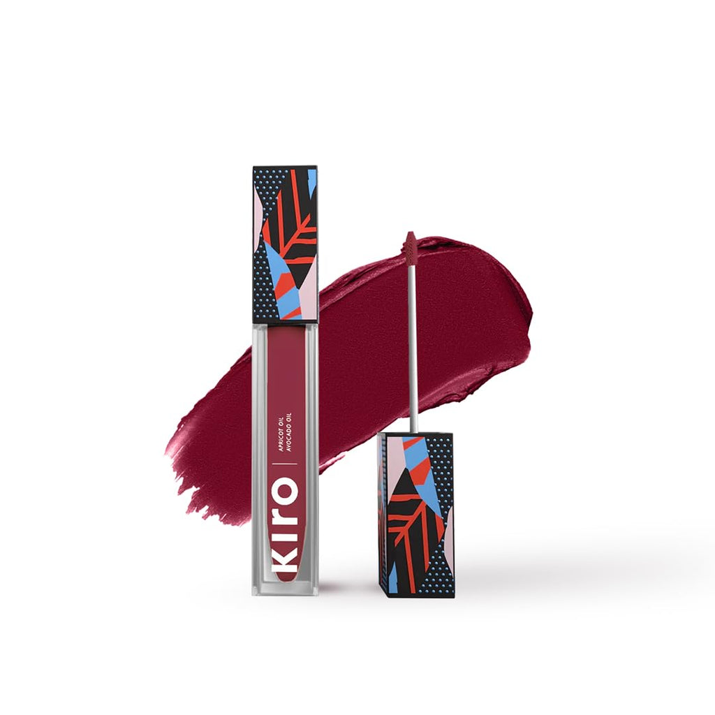 KIRO Non-Stop Airy Matte Lipstick Velvet Merlot – Long-Lasting, Hydrating, Waterproof Lip Color (5ml)
