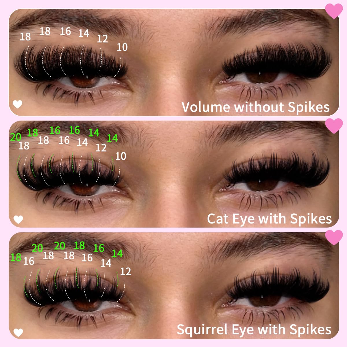 Kiromiro Lash Clusters with Spikes — Fluffy 10–18mm Volume DIY Lashes