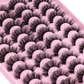 Kiromiro Mink Lashes Fluffy Faux Mink, 20mm D-Curl Russian Cat Eye, 20 Pairs
