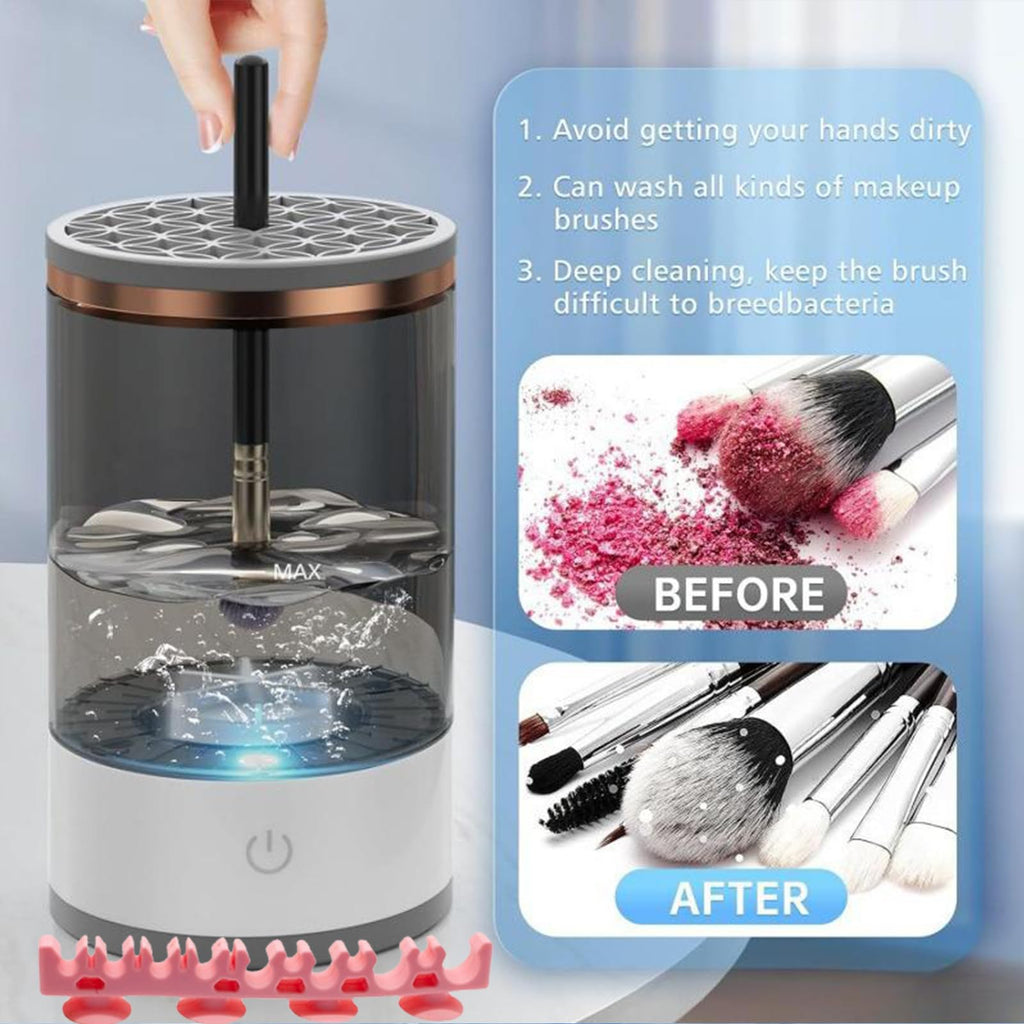 Kismiger Electric Makeup Brush Cleaner – Deep Cleaning & Drying (USB, Grey)