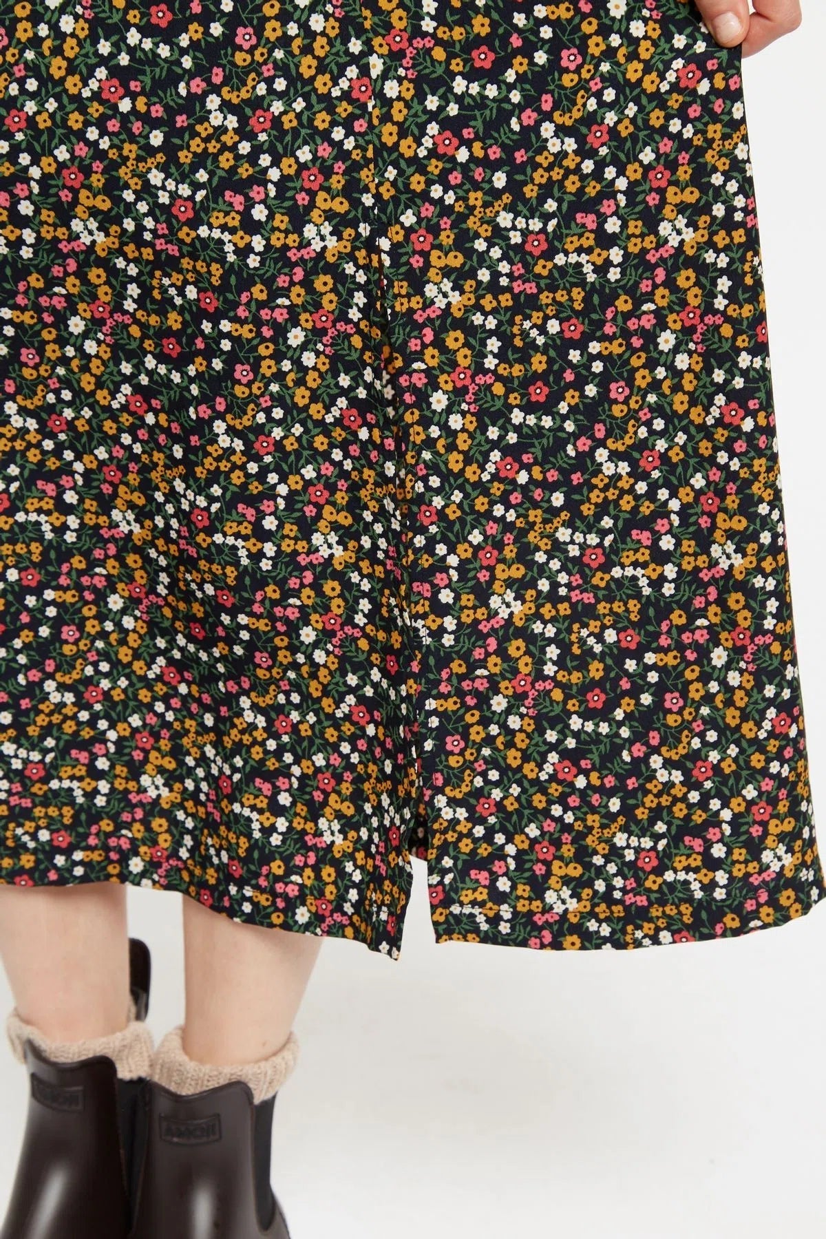 Louche Kiyo Dippy Ditsy Print Midi Skirt