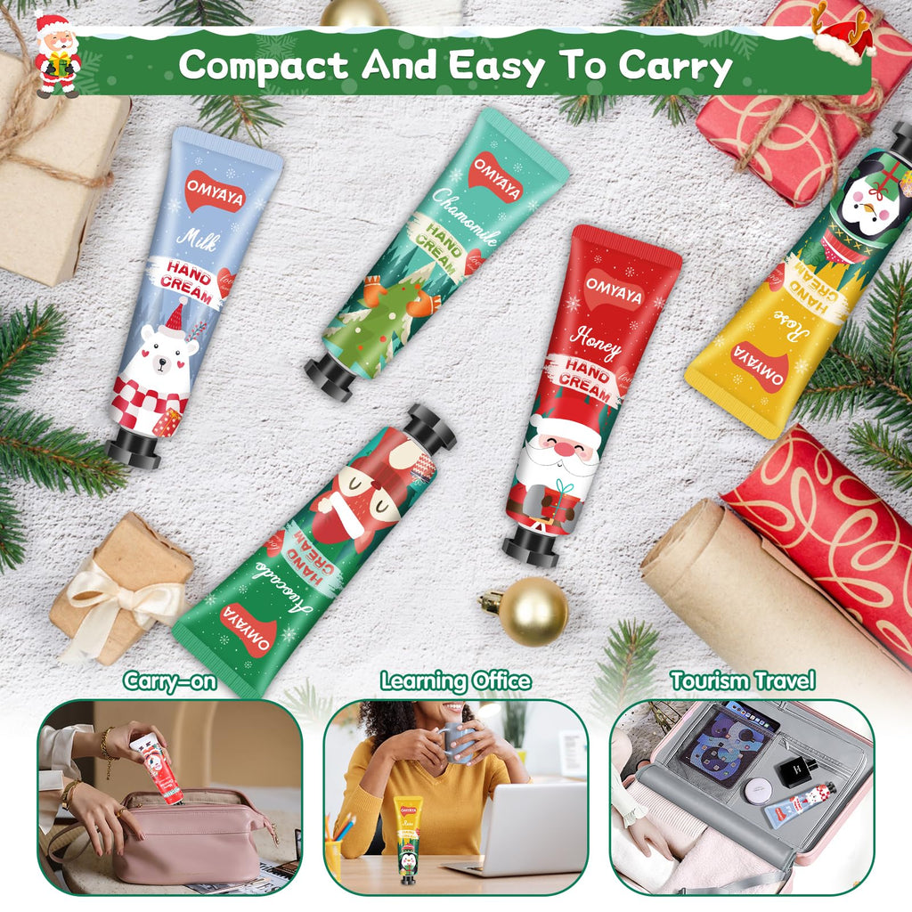 KIYTARBOO 70-Pack Christmas Hand Cream Gift Set – Moisturizing Mini Lot for Stocking Stuffers