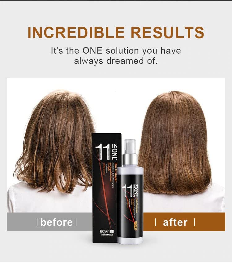 KizaiaCare 11-in-1 Leave-In Detangler Spray | Sulfate-Free, All Hair Types