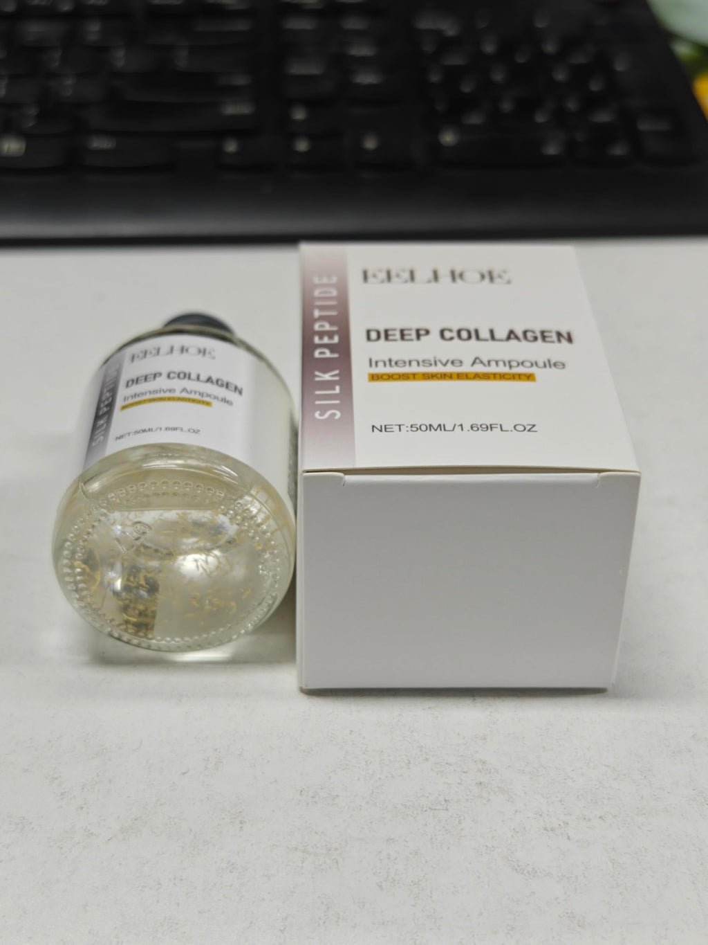 KKINYAS Deep Collagen Silk Peptide Serum – Korean Facial Essence for Firming & Hydration (50ml)