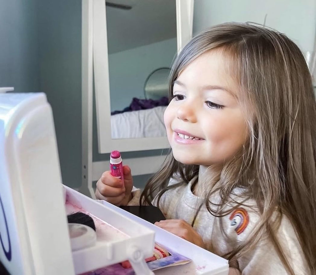 Klee Naturals Luna Star Kids Deluxe Play Makeup Kit — Gentle, Non-Toxic, Made in USA (Pink Ballet Fairy)