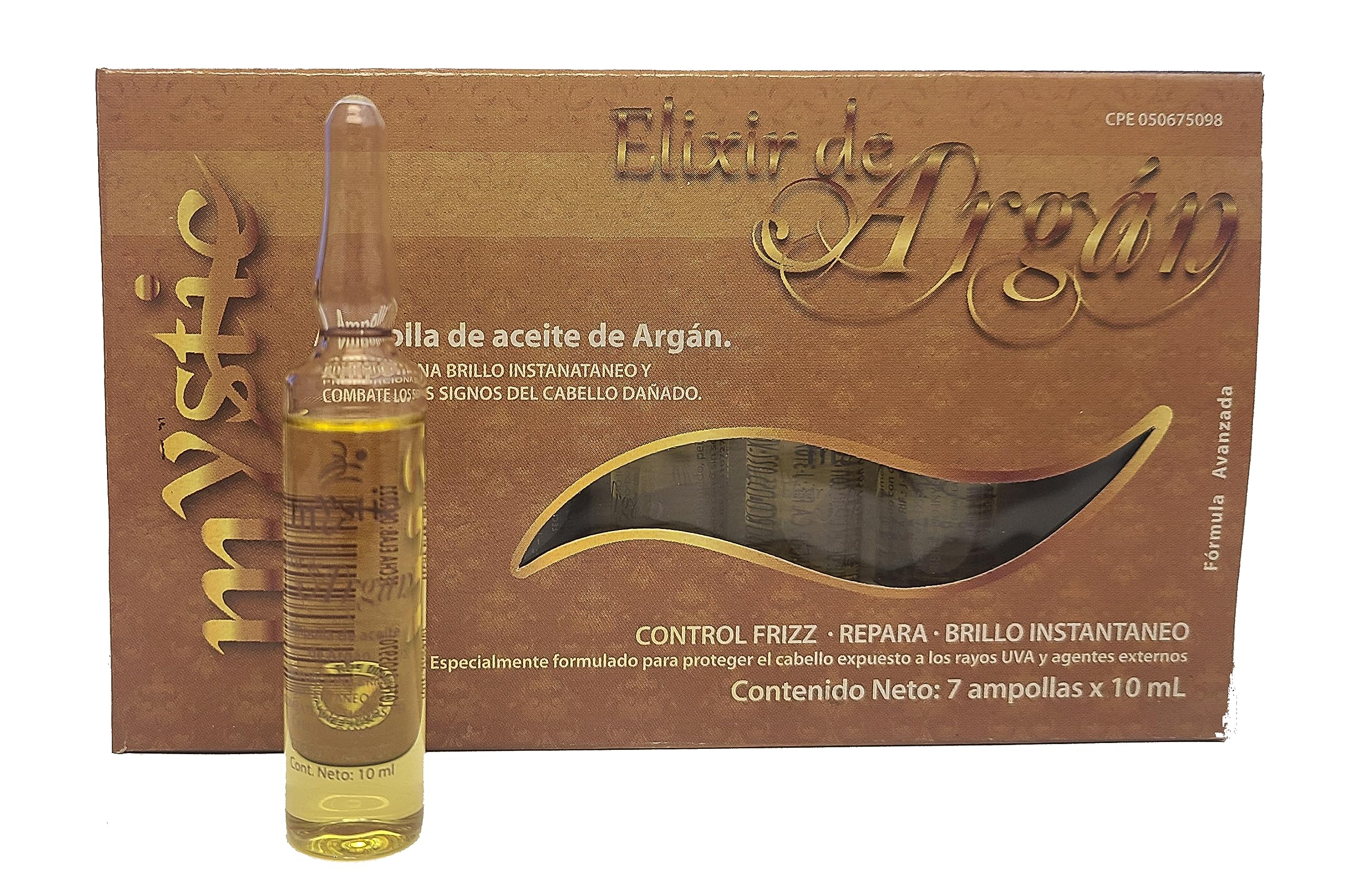 Kleravitex Mystic Argan Oil Ampoule – Strengthen, Hydrate, Repair, Anti-Frizz, Detangle (Pack of 7, 2.37 fl oz)