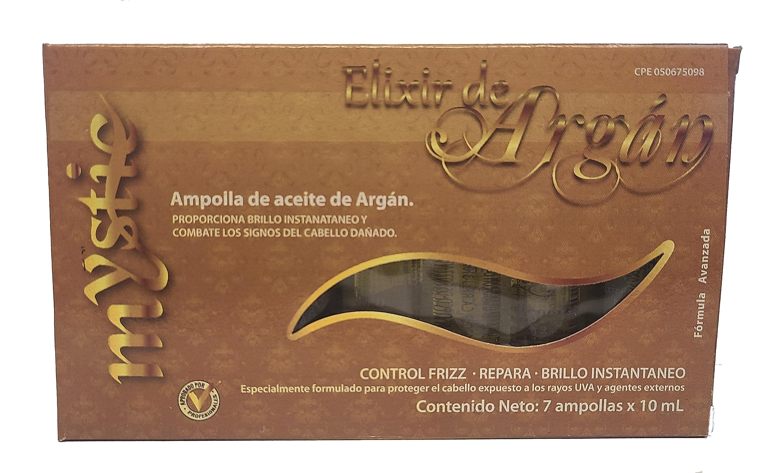 Kleravitex Mystic Argan Oil Ampoule – Strengthen, Hydrate, Repair, Anti-Frizz, Detangle (Pack of 7, 2.37 fl oz)