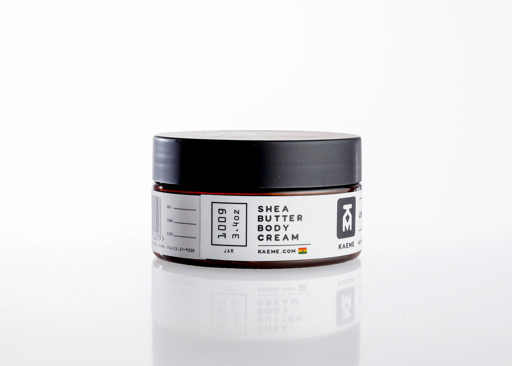 KM KAEME Unscented African Shea Butter | Fragrance-Free Skin & Hair Moisturizer 3.4oz