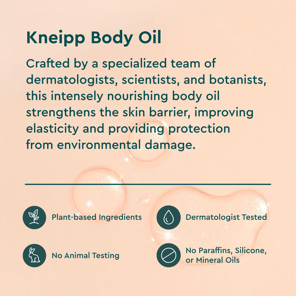 Kneipp Body Oil Soft Skin Almond Blossom – 3.38 fl oz | Quick-Absorbing Hydration