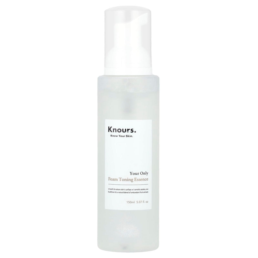 Knours Soothing Essence Foam Toner — 3-in-1 Cleanse, Tone & Prep (150ml) with Centella & Sea Buckthorn