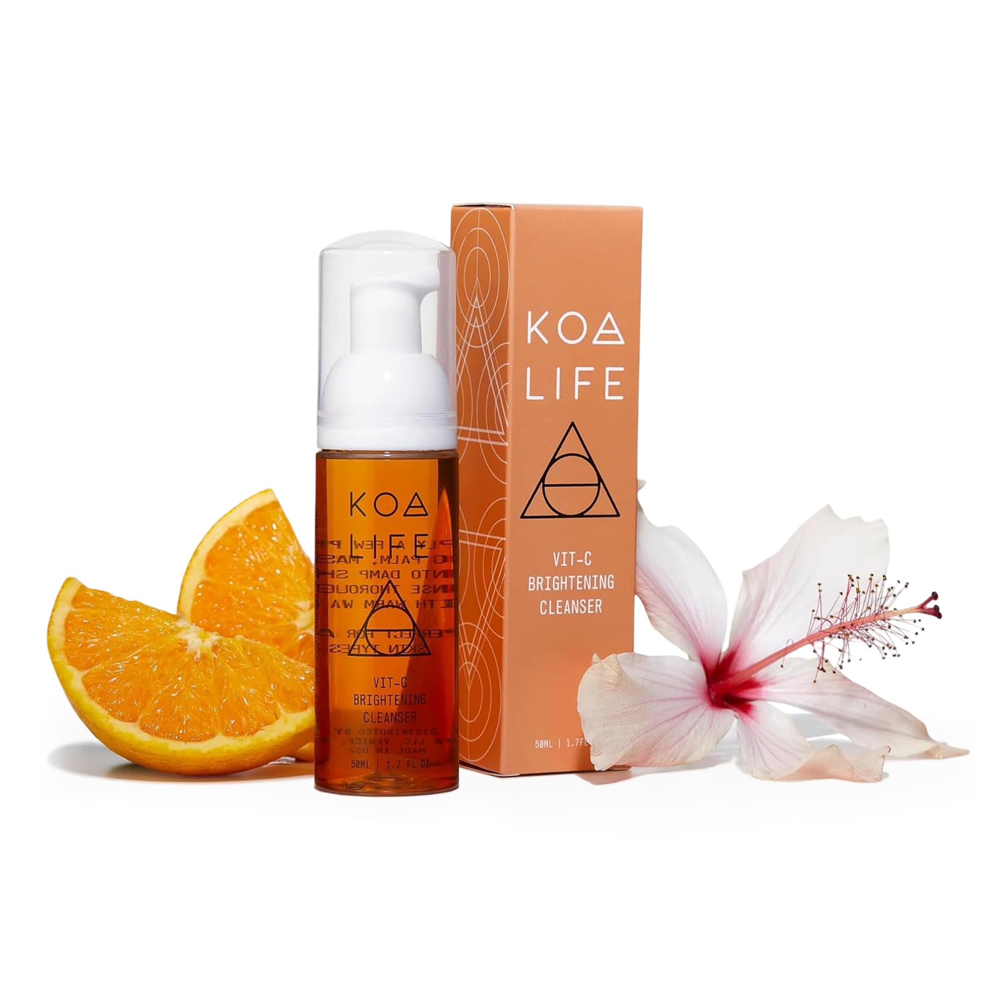 KOA LIFE Vit-C Illuminating Facial Cleanser – Vitamin C Brightening Wash, Vegan & Cruelty-Free