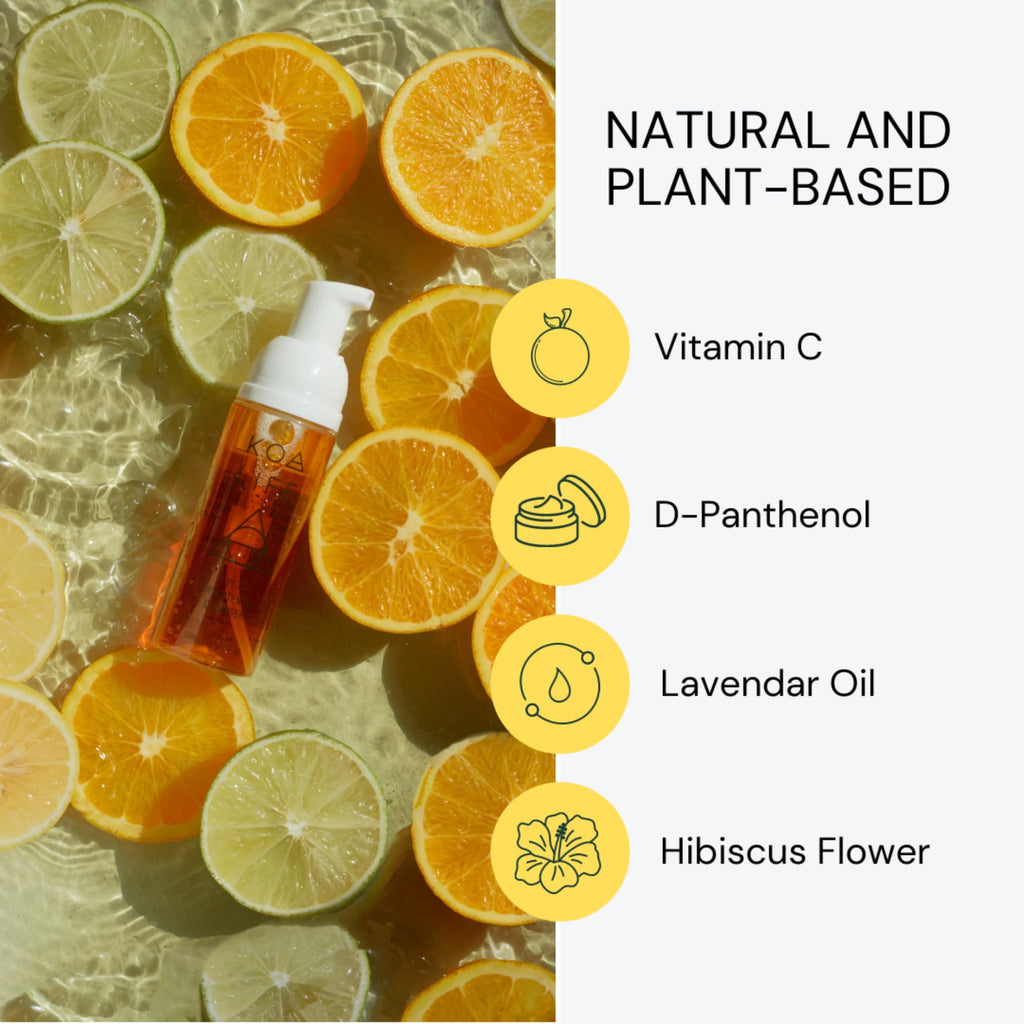 KOA LIFE Vit-C Illuminating Facial Cleanser – Vitamin C Brightening Wash, Vegan & Cruelty-Free
