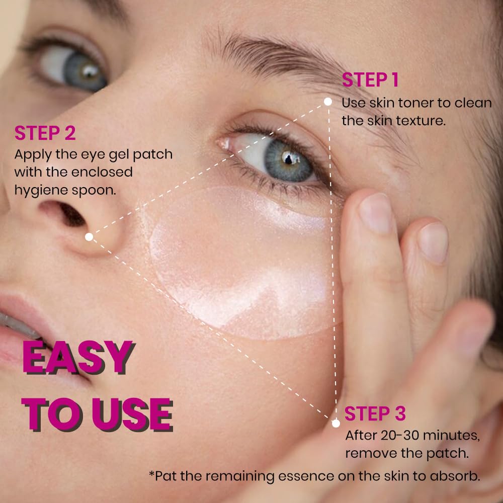 KOEC Calcium Volume Eye Patch 60pcs + Volume Multi Balm for Hydration, Firmness & Smooth Skin