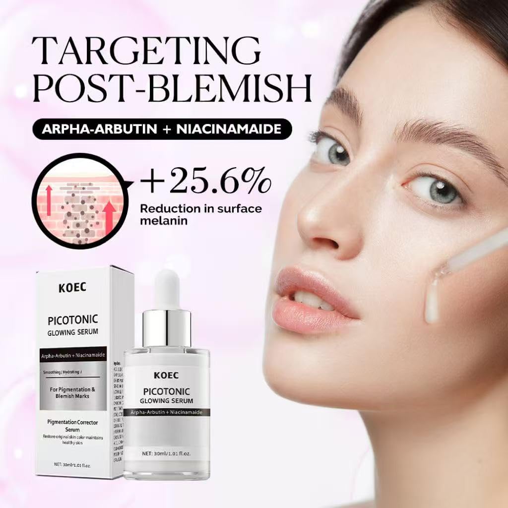 KOEC Pink Toning Skin Booster – Pink Spicule Serum + Picotonic Glowing Ampoule Duo