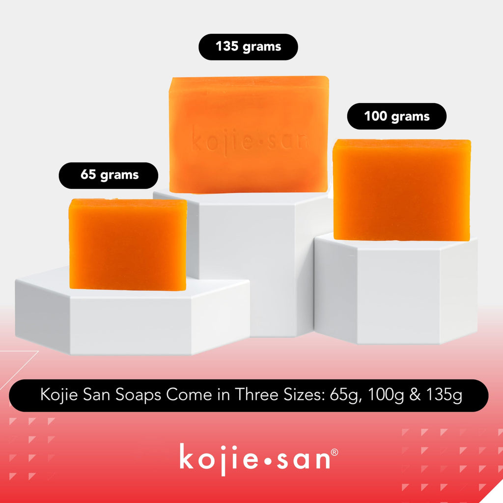 Kojie San Skin Brightening Soap Bundle Pack | Original Kojic Acid, Coconut & Tea Tree Oil, 65g x 24 Bars