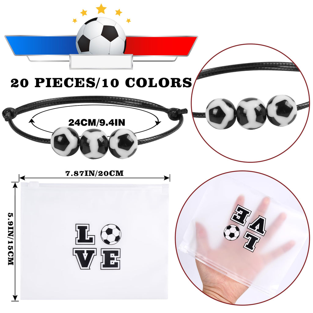 Kolewo4ever Girls Soccer Gift Set – 160-Piece Accessory Kit with Scrunchies, Keychains, Makeup Bags & Stickers