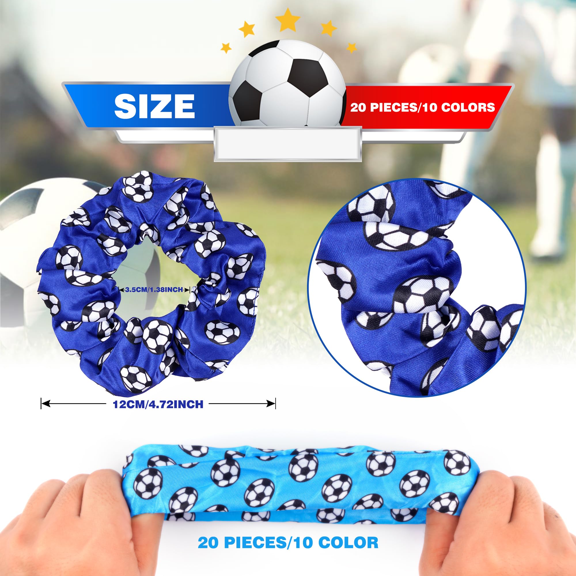 Kolewo4ever Girls Soccer Gift Set – 160-Piece Accessory Kit with Scrunchies, Keychains, Makeup Bags & Stickers