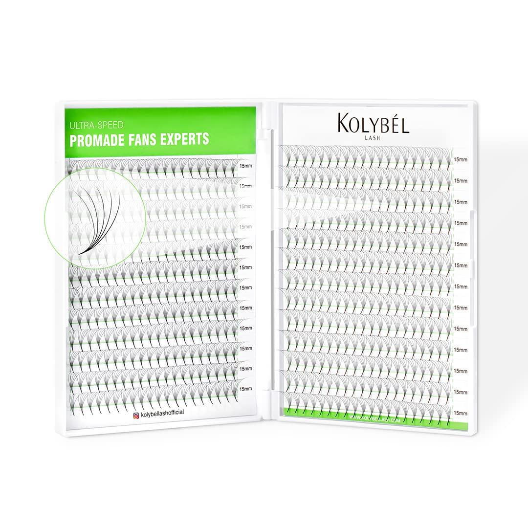 Kolybel 500 Premade Lash Fans 5D 0.07-C Curl | 8-15mm Mixed Length