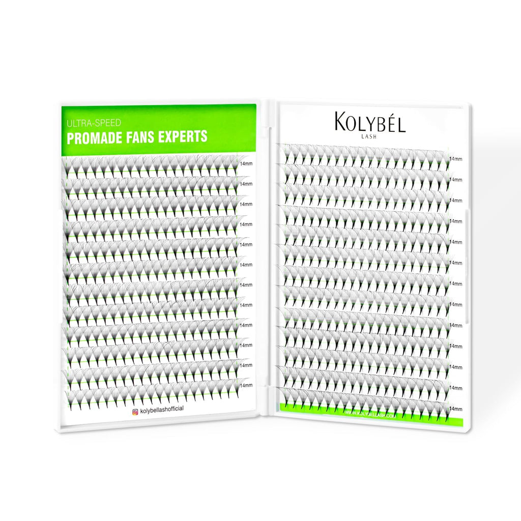 Kolybel 500 Premade Lash Fans 16D 10mm | 0.05 D Curl Promade Volume Lashes