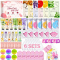 KONEUK 60-Pcs Spa Party Supplies for Girls – Masks, Creams & Lip Care for Sleepovers