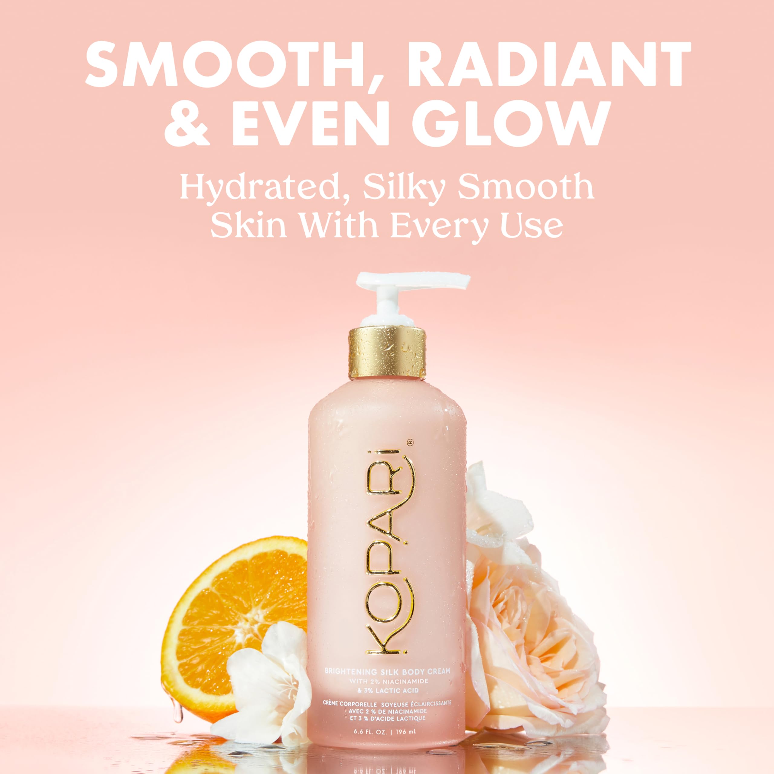 Kopari Brightening Silk Body Cream — 2% Niacinamide, Kakadu Plum, 6.7 oz