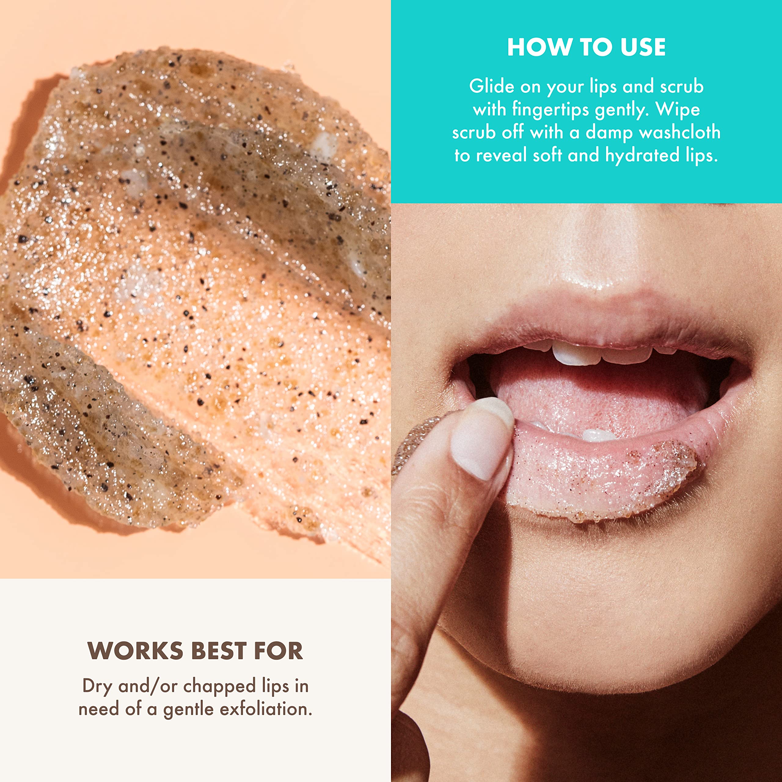 Kopari Coconut Lip Scrubby — Exfoliating Lip Scrub with Volcanic Sand, Brown Sugar & Coconut Shells (Vegan)