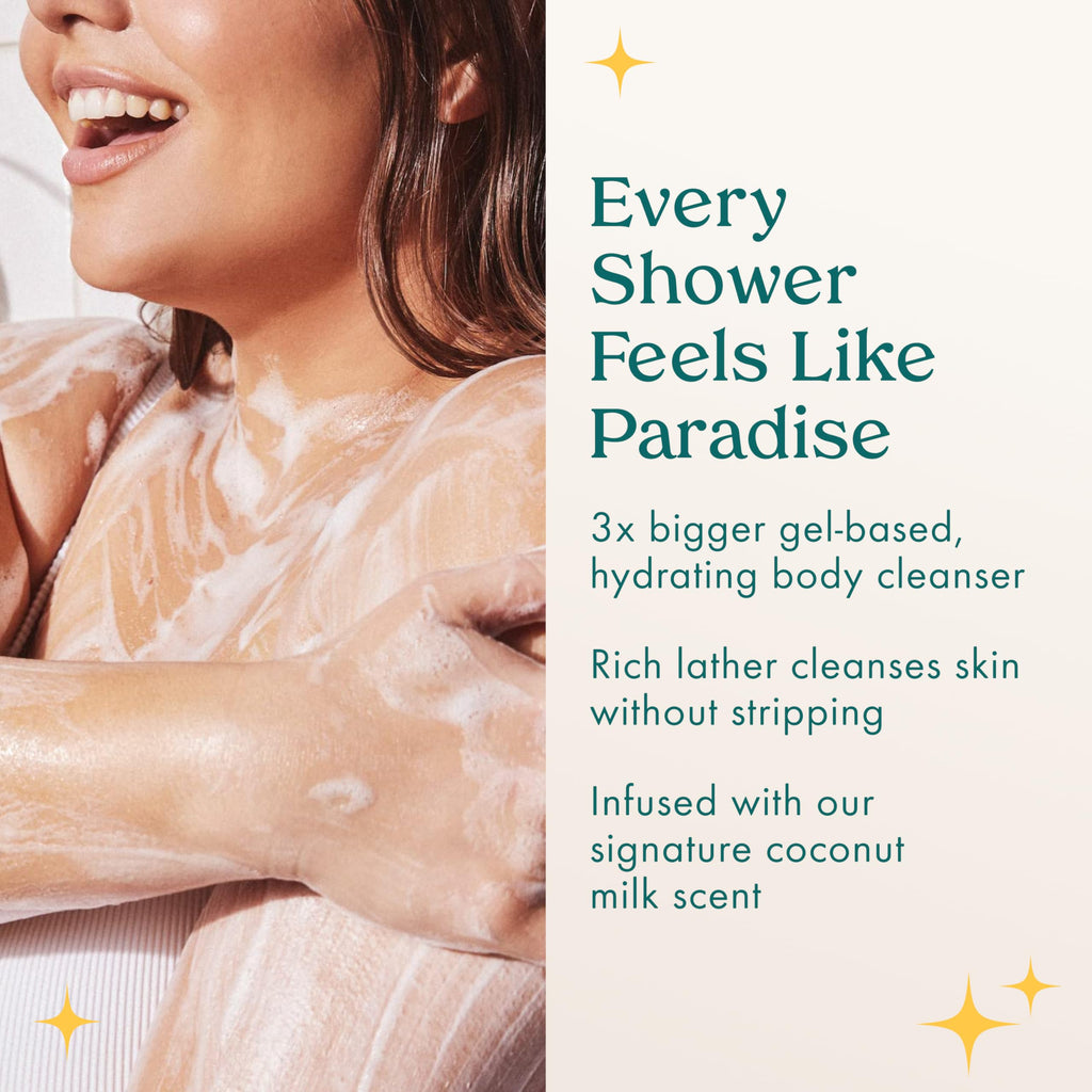 Kopari Jumbo Coconut Hydrating Body Wash – 25 oz | Coconut Water, Aloe, Sea Kelp