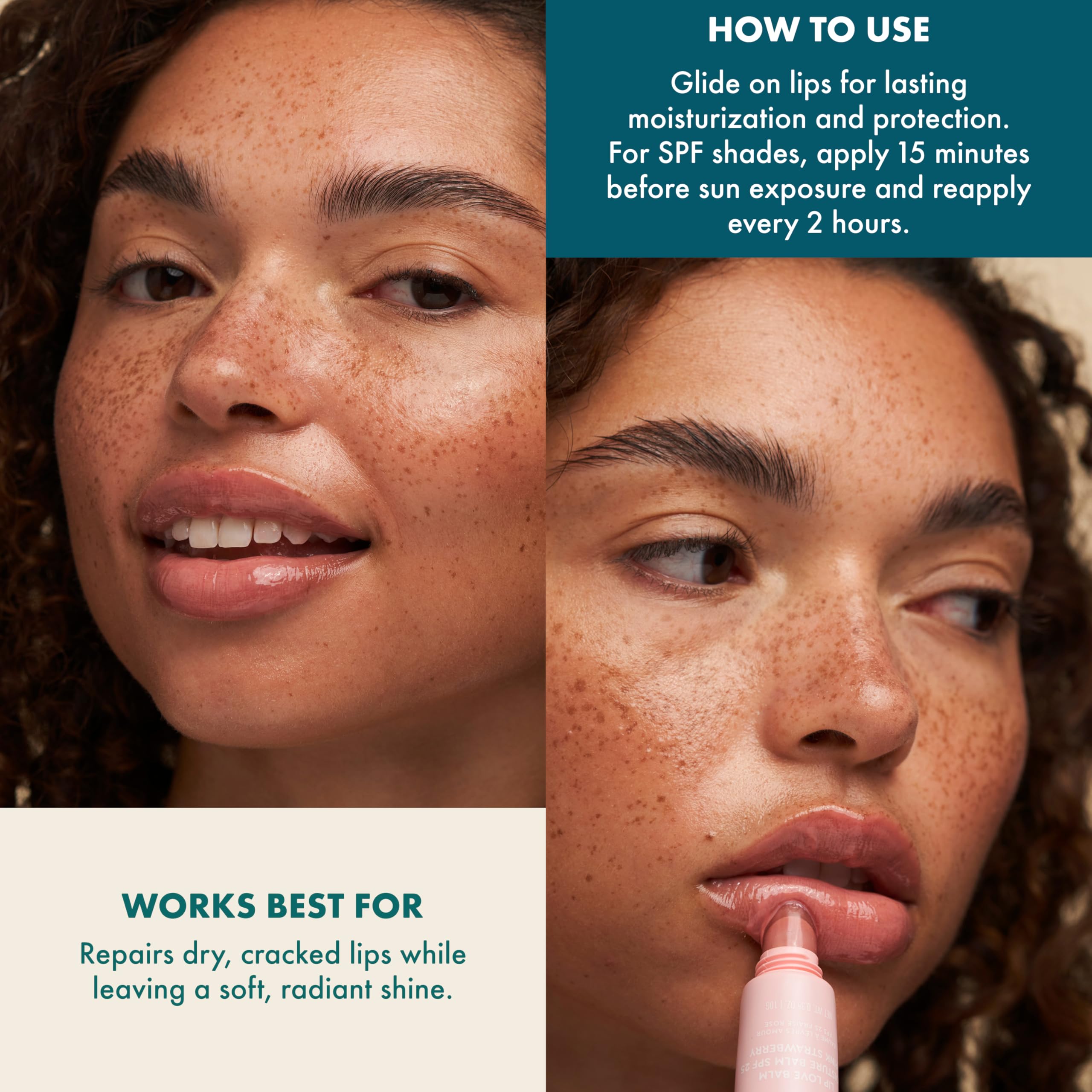 Kopari Lip Love Moisture Balm SPF 30 | Mineral Zinc Oxide & Ceramide Hydration