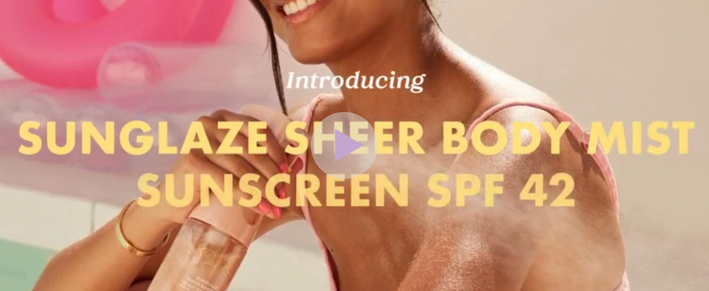 Kopari Rose Gold Sunglaze Sunscreen SPF 42 – Hydrating Shimmer Body Mist